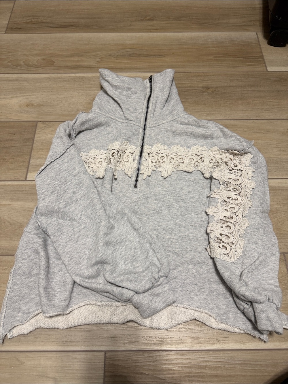 Free people funnel neck quarter zip jacket